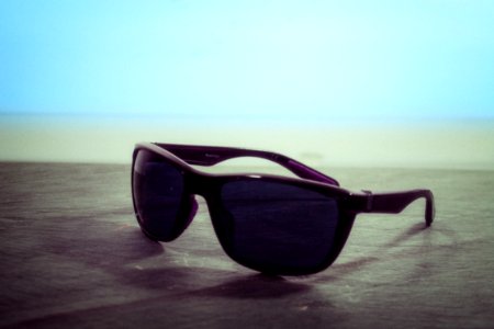 Black Wayfarer Sunglasses photo