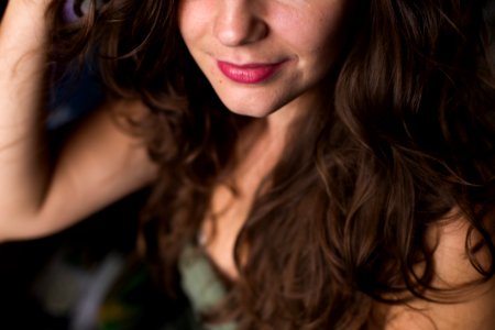 Selective Focus Photography Of A Smiling Woman photo