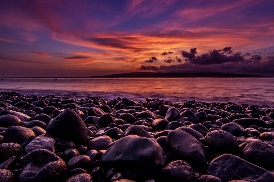 Gray Stone Near Sea