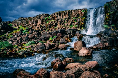 Timelapse Photo Of Waterfalls photo