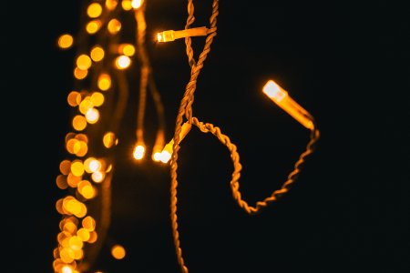 Close-Up Photography Of Yellow Lights