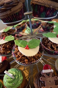 Rice crispies pudding cupcake