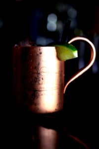 Copper-colored Mug On Table photo