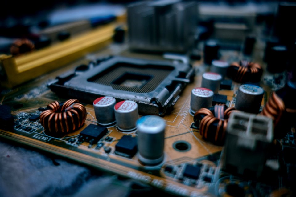 Selective Focus Photography Of Computer Motherboard