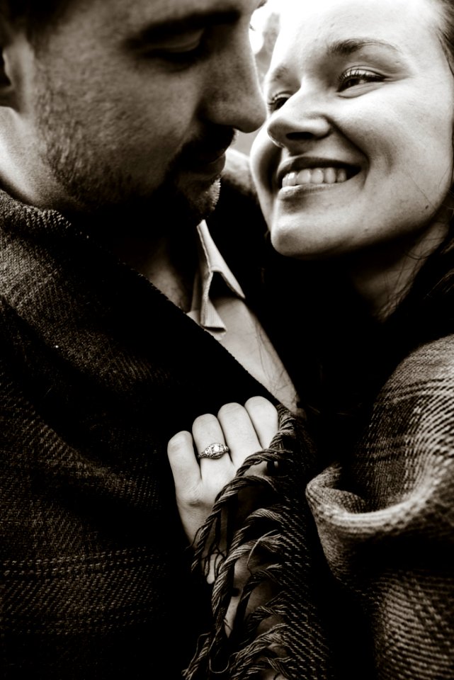 Gray Scale Photography Of Couple
