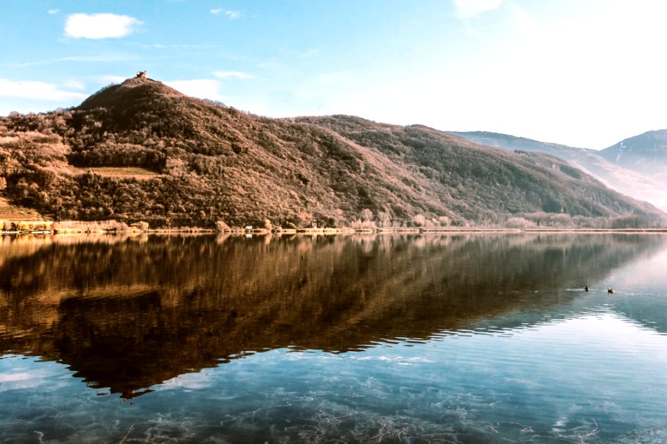 Brown Mountain Near Lake