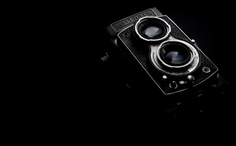 Black Rolleiflex Camera