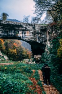 Two Person Walking On Forest