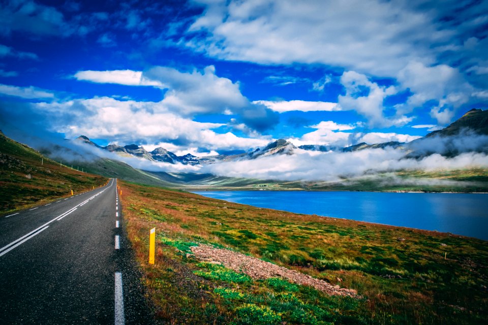Gray Concrete Road