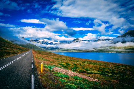 Gray Concrete Road