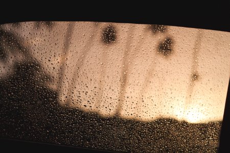 Window With Water Droplets