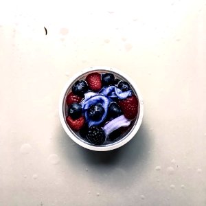 Flat Lay Photo Of Berries In Container photo
