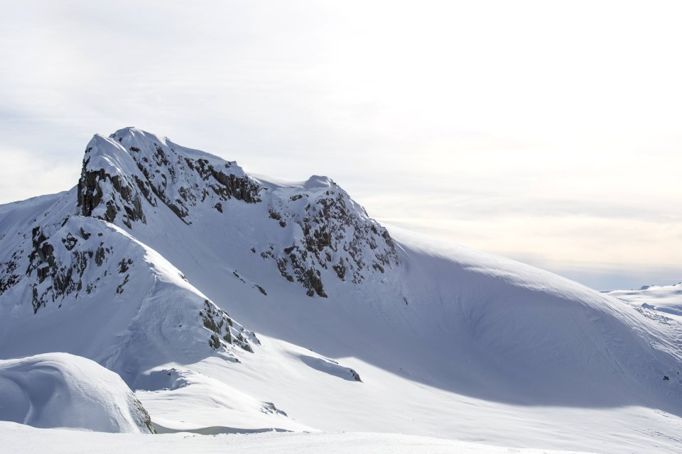 Mountain Covered With Snow