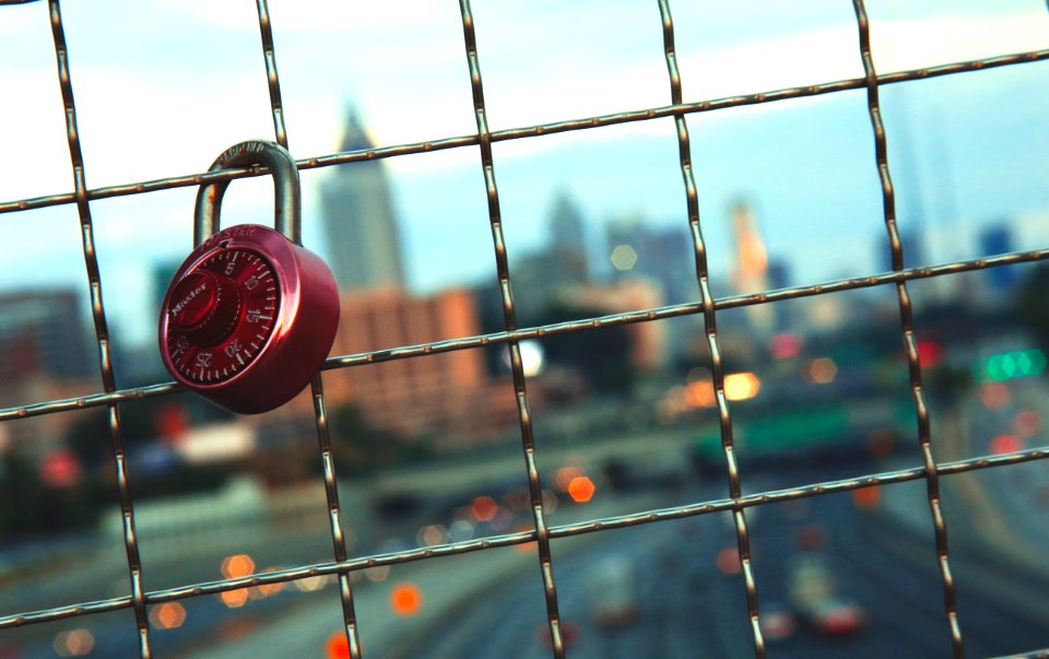 Key On Railings In Shallow Focus Lens