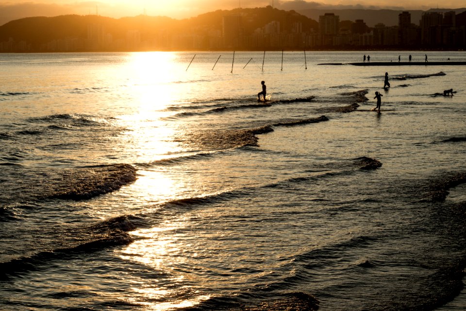 Photography Of Body Of Water During Sunset photo