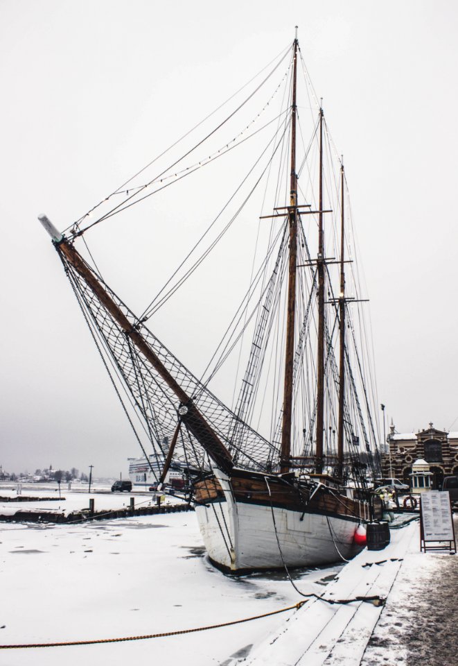 White And Brown Wooden Ship