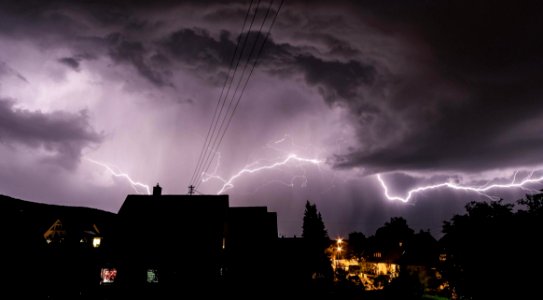 Photo Of House And Lightning Storm