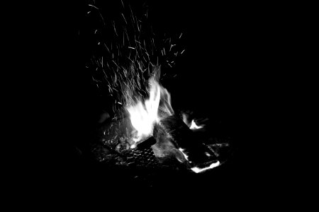 Camping Fire During Nighttime photo