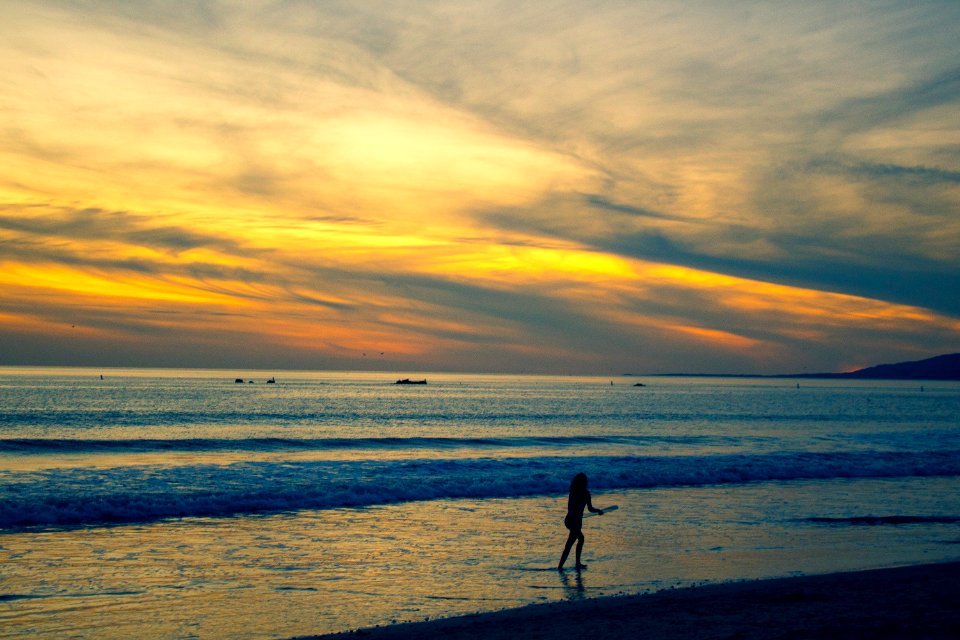 Photo Of Person Walking On Beach Shore