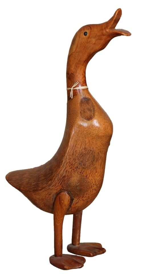 Wood ornament bird