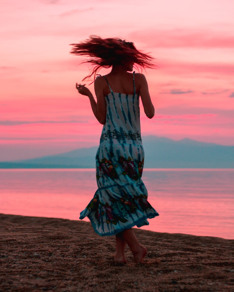 Photo Of Woman Wearing Tie Dye Dress
