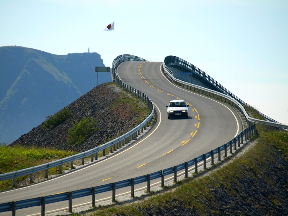 White Car On The Road