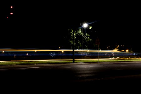 Photo Of Black Lamp Post During Nighttime photo