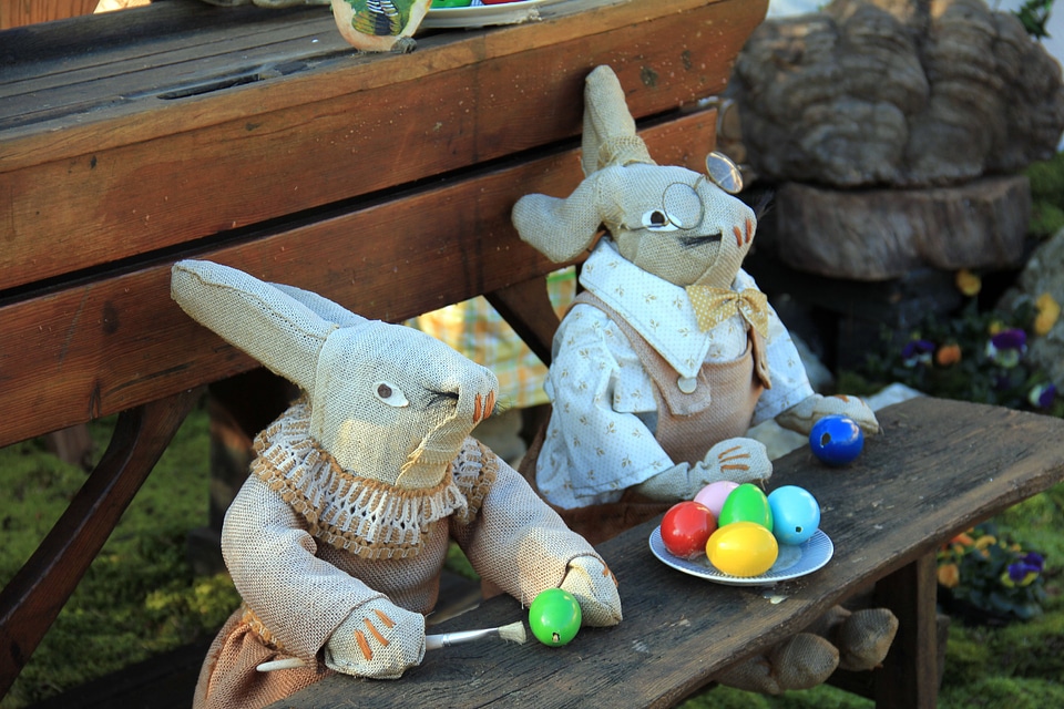 Easter easter bunny hare school