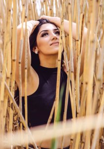 Woman Wearing Black Crop Top photo