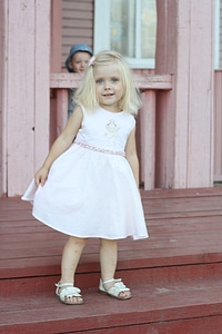 Girl the little girl blonde