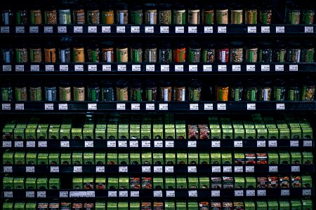 Photo Of Herbs And Spices In The Grocery Store