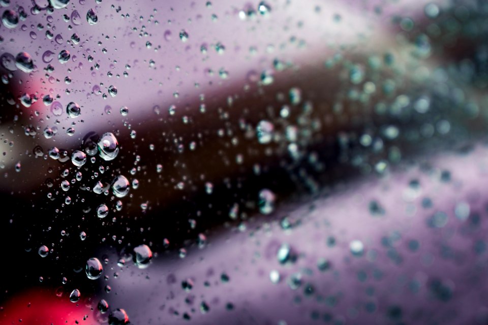 Macro Photography Of Water Droplets
