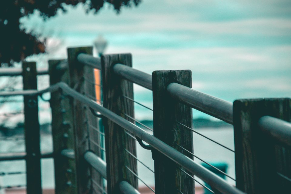 Closeup Photo Of Black Steel Handrail