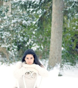 Woman Wearing Sweater