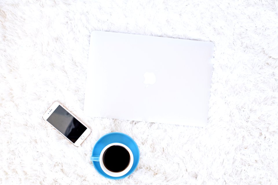 Flat Lay Photography Of Apple Devices Near Cup Of Coffee