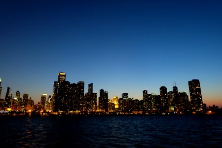 City Skyline During Nighttime photo