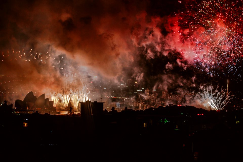 Fireworks At Night