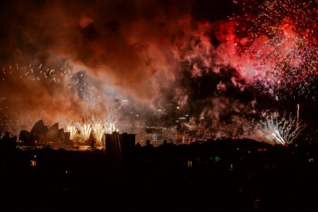 Fireworks At Night
