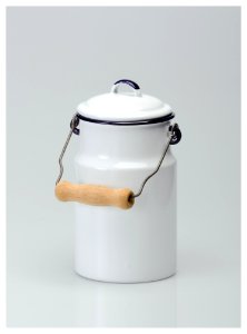 White Ceramic Jar With Lid