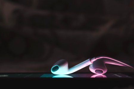 Apple Earpods On Top Of Iphone