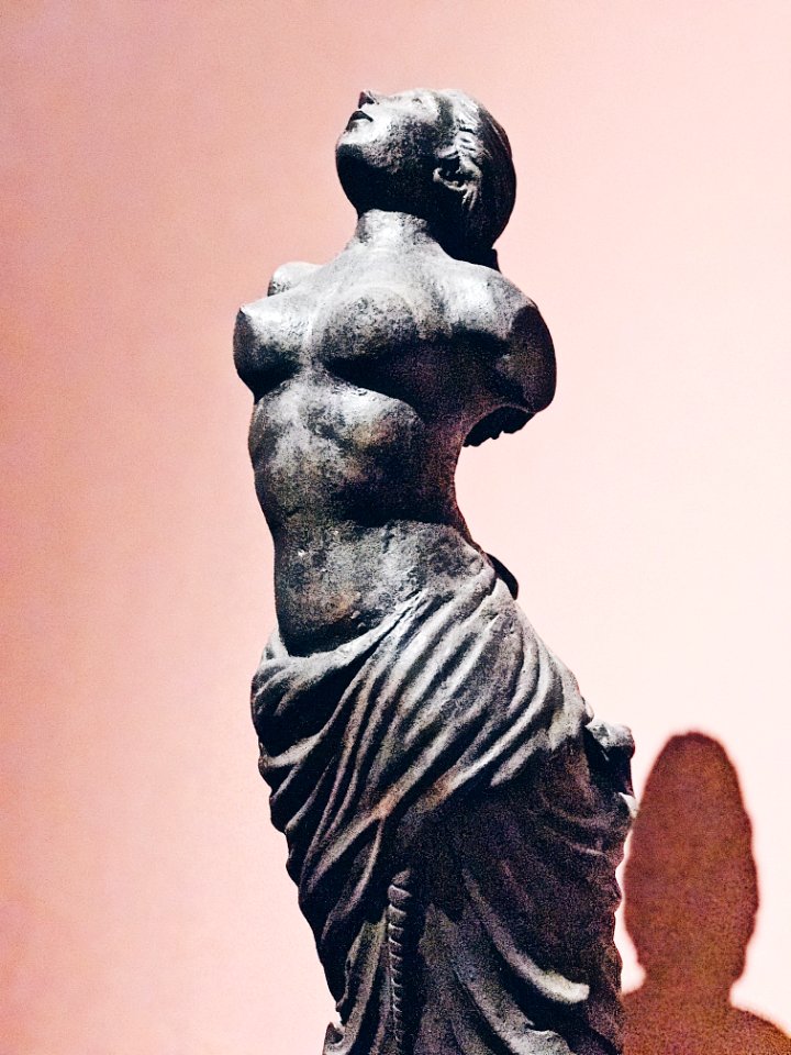 Topless Woman Without Arms Concrete Statue