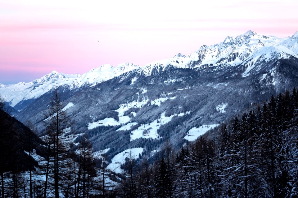 Photo Of Mountains Covered By Snow