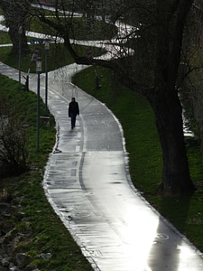 Cycle path network streets road system photo