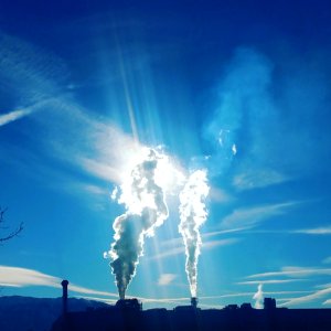 Factory Smoke In The Sky