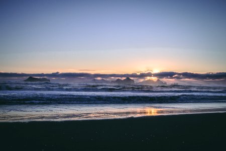 Photo Of Sea Waves During Sunset photo