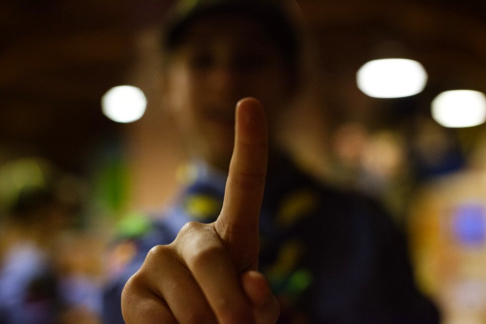 Shadow Depth Of Field Photography Of Human Index Finger