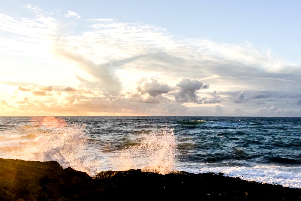 Crushing Waves On Rocks