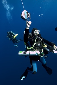 Diver diving divers