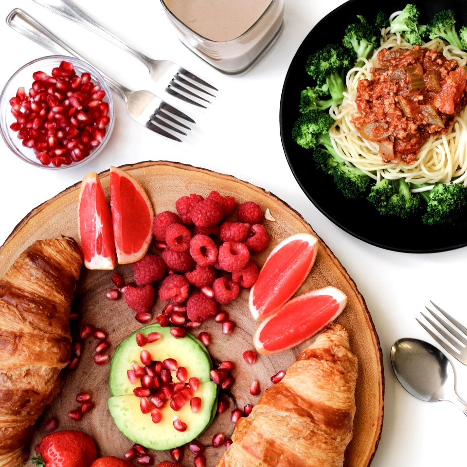 Assorted Dishes On Plate