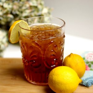 Lemon Iced Tea With Lemon Fruits photo